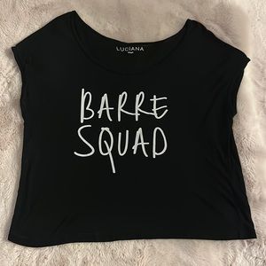 Barre Squad Luciana scoop neck T-Shirt. Size small.